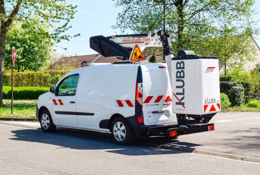 Klubb unveils the smallest van aerial platform of the world at Intermat
