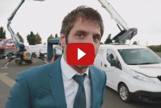 KLUBB K20 electric van mounted cherry picker at InnovationStag 2018